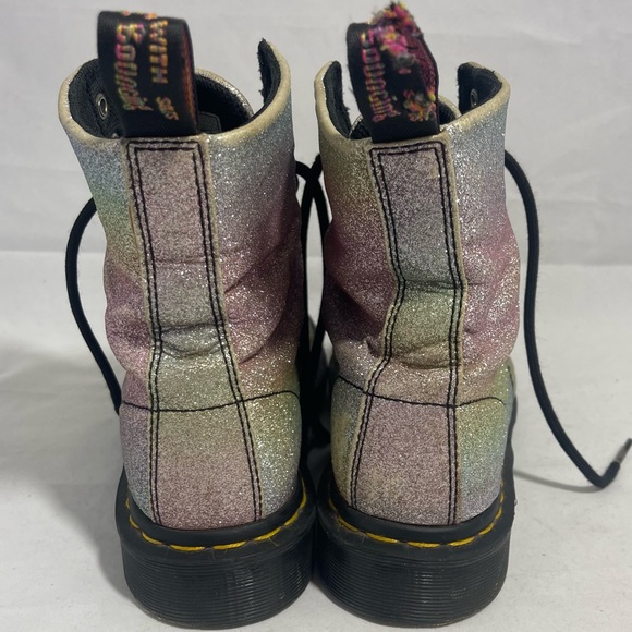 Dr. Martens | Pascal Rainbow Glitter Shimmer boots womens size 7 - Picture 2 of 10